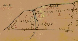 George Riley Stuntz's town-site near the Mouth of Iron River, La Pointe County, 1852.
