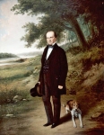 Portrait of Morgan L. Martin Painted by Samuel Marsden Brookes (1816-1892) and Thomas H. Stevenson. Oil on canvas, 1856. Wisconsin Historical Museum object #1942.37. WHI 2786 --- "From the time of his arrival in Green Bay in 1827, Morgan Lewis Martin (1805-1887) was an important figure in Wisconsin. Martin was an organizer of the Wisconsin Democratic Party, a member of the territorial and state legislatures, a delegate to Congress, and a Civil War paymaster. He played a key role in the early development of Milwaukee and for almost fifty years promoted various Fox and Wisconsin River improvement projects. Brookes and Stevenson, a Milwaukee-based partnership, executed this portrait of Martin during a two-month visit to Green Bay in the summer of 1856."